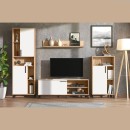 ΚΕΝΤΡΟ ΨΥΧΑΓΩΓΙΑΣ-ΣΥΝΘΕΣΗ CANTAL ARTISAN OAK-ΛΕΥΚΗ ΛΑΚΚΑ 279x38x192εκ