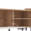 ΚΕΝΤΡΟ ΨΥΧΑΓΩΓΙΑΣ-ΣΥΝΘΕΣΗ CANTAL ARTISAN OAK-ΛΕΥΚΗ ΛΑΚΚΑ 279x38x192εκ