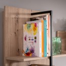 ΚΕΝΤΡΟ ΨΥΧΑΓΩΓΙΑΣ-ΣΥΝΘΕΣΗ EVORA ARTISAN OAK-CARBON 205x41x173εκ