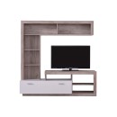 ΚΕΝΤΡΟ ΨΥΧΑΓΩΓΙΑΣ-ΣΥΝΘΕΣΗ GLEN GREY OAK/ΛΕΥΚΟ 170x41x170εκ