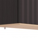 ΚΕΝΤΡΟ ΨΥΧΑΓΩΓΙΑΣ-ΣΥΝΘΕΣΗ MONACO ARTISAN OAK-ΜΑΥΡΟ ΜΑΤ 218x40x200εκ