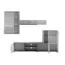 ΚΕΝΤΡΟ ΨΥΧΑΓΩΓΙΑΣ-ΣΥΝΘΕΣΗ PARMA ΛΕΥΚΟ-ΓΚΡΙ CONCRETE 262x35x180εκ