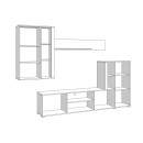 ΚΕΝΤΡΟ ΨΥΧΑΓΩΓΙΑΣ-ΣΥΝΘΕΣΗ PARMA ΛΕΥΚΟ-ΓΚΡΙ CONCRETE 262x35x180εκ