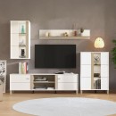 ΚΕΝΤΡΟ ΨΥΧΑΓΩΓΙΑΣ-ΣΥΝΘΕΣΗ PECKHAM ΛΕΥΚΟ-OAK 260x40x183εκ