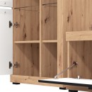 ΚΕΝΤΡΟ ΨΥΧΑΓΩΓΙΑΣ-ΣΥΝΘΕΣΗ ROSSO ARTISAN OAK-BLACK ΜΑΤT FOIL 266x41x186εκ