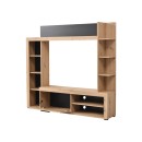 ΚΕΝΤΡΟ ΨΥΧΑΓΩΓΙΑΣ-ΣΥΝΘΕΣΗ RUBI ARTISAN / ΜΑΥΡΟ 172x33x157εκ