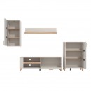 ΚΕΝΤΡΟ ΨΥΧΑΓΩΓΙΑΣ-ΣΥΝΘΕΣΗ SHEFFIELD CASMERE/ARTISAN OAK 289x40x181εκ
