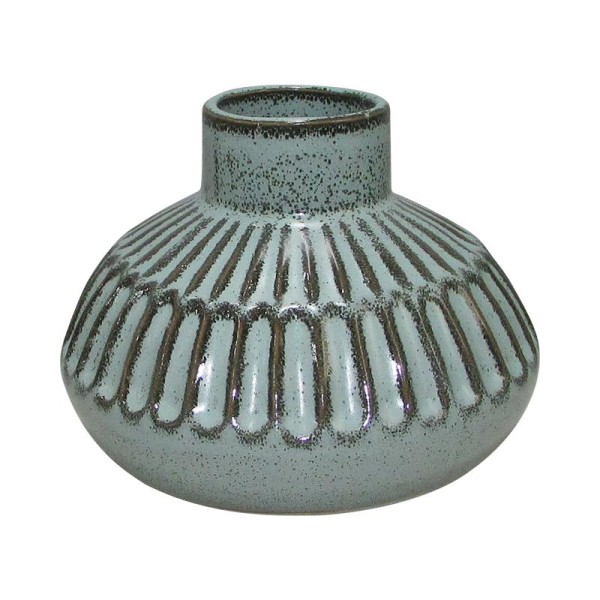 ΚΕΡΑΜΙΚΟ ΒΑΖΟ Fylliana 606427 ΣΙΕΛ ΧΡΩΜΑ 15,8x15,8x11,7εκ sls