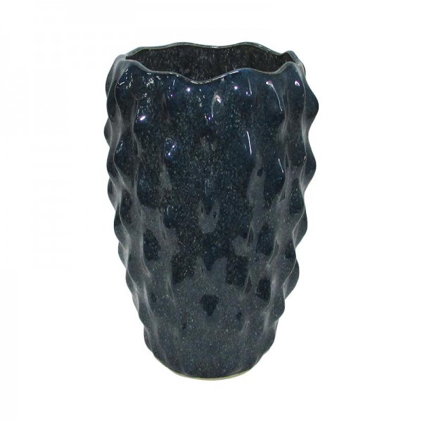 ΚΕΡΑΜΙΚΟ ΒΑΖΟ Fylliana Belinda ΜΠΛΕ ΧΡΩΜΑ 21x21x32εκ