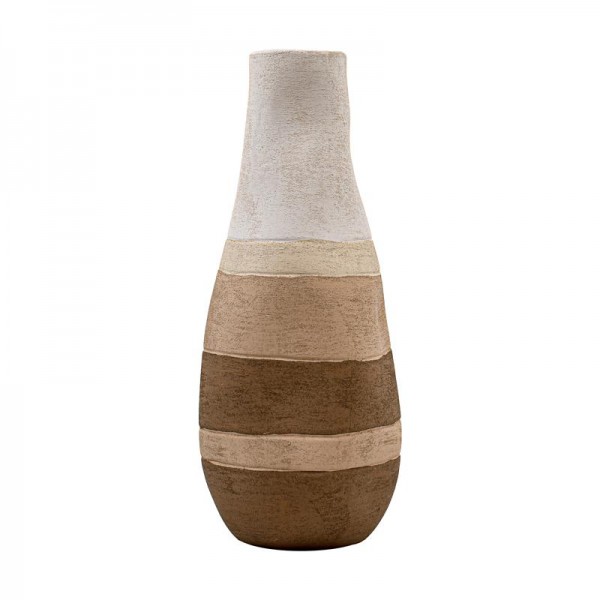 ΚΕΡΑΜΙΚΟ ΒΑΖΟ Fylliana FL20094 ΑΝΟΙΧΤΟ ΚΑΦΕ ΧΡΩΜΑ 28x48εκ