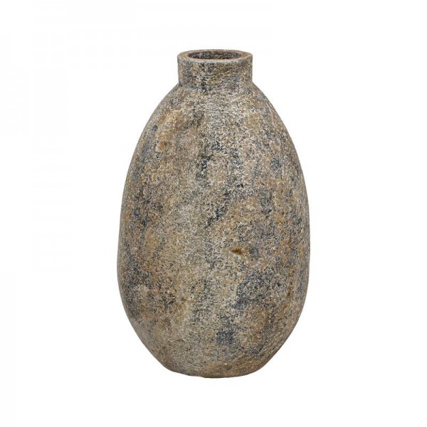 ΚΕΡΑΜΙΚΟ ΒΑΖΟ FYLLIANA FL3112 ΧΡΩΜΑ ΓΚΡΙ - ΒΕΡΑΜΑΝ - ΚΑΦΕ 26x45εκ