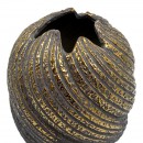 ΚΕΡΑΜΙΚΟ ΒΑΖΟ Fylliana FL3229 ΓΚΡΙ-ΧΡΥΣΟ ΧΡΩΜΑ 21x27εκ