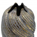 ΚΕΡΑΜΙΚΟ ΒΑΖΟ Fylliana FL3229 ΓΚΡΙ-ΧΡΥΣΟ ΧΡΩΜΑ 21x35εκ