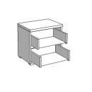 ΚΟΜΟΔΙΝΟ DADO NO2F GREY OAK 44,5x33,5x43εκ