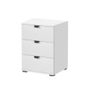 ΚΟΜΟΔΙΝΟ DUERO 3F ΛΕΥΚΗ ΛΑΚΑ 45x40x63εκ