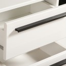 ΚΟΜΟΔΙΝΟ KSANTI NO2F ΛΕΥΚΟ-ΛΕΥΚΗ ΛΑΚΑ 44.5x33.5x42.5εκ