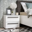 ΚΟΜΟΔΙΝΟ KSANTI NO2F ΛΕΥΚΟ-ΛΕΥΚΗ ΛΑΚΑ 44.5x33.5x42.5εκ