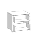 ΚΟΜΟΔΙΝΟ KSANTI NO2F ΛΕΥΚΟ-ΛΕΥΚΗ ΛΑΚΑ 44.5x33.5x42.5εκ