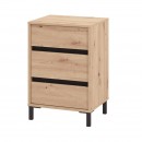 ΚΟΜΟΔΙΝΟ MARRON NO3F ARTISAN OAK/ΜΑΥΡΟ ΜΑΤΤ ΧΡΩΜΑ 48x40x71εκ