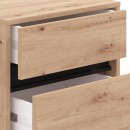 ΚΟΜΟΔΙΝΟ MARRON NO3F ARTISAN OAK/ΜΑΥΡΟ ΜΑΤΤ ΧΡΩΜΑ 48x40x71εκ