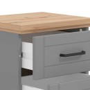 ΚΟΜΟΔΙΝΟ VALENCIA ΓΚΡΙ-ARTISAN OAK-ΓΚΡΙ ΜΑΤ 46x41x47.5εκ
