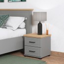 ΚΟΜΟΔΙΝΟ VALENCIA ΓΚΡΙ-ARTISAN OAK-ΓΚΡΙ ΜΑΤ 46x41x47.5εκ