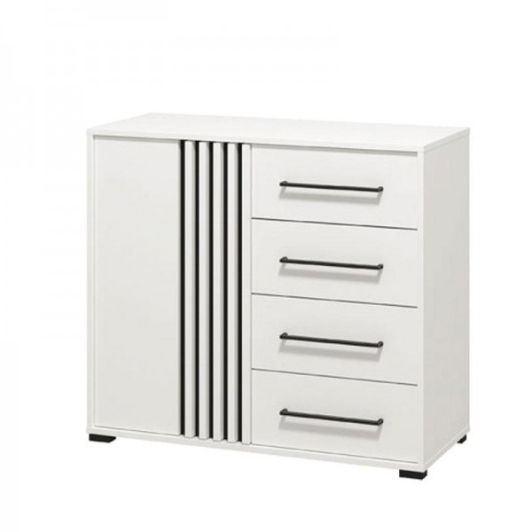 ΚΟΜΟΤΑ ASCALON 90 2K4F ΛΕΥΚΟ-ΜΑΥΡΟ-ΛΕΥΚΟ ΜΑΤ ΧΡΩΜΑ 93x40x82εκ