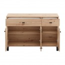 ΚΟΜΟΤΑ-ΜΠΟΥΦΕΣ ALMOND 115 3K2F3V ARTISAN OAK ΧΡΩΜΑ 116x35x78εκ