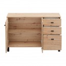 ΚΟΜΟΤΑ-ΜΠΟΥΦΕΣ ALMOND 115 3K3F2V ARTISAN OAK ΧΡΩΜΑ 116x35x78εκ