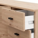 ΚΟΜΟΤΑ-ΜΠΟΥΦΕΣ ALMOND 115 3K3F2V ARTISAN OAK ΧΡΩΜΑ 116x35x78εκ