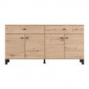 ΚΟΜΟΤΑ-ΜΠΟΥΦΕΣ ALMOND 154 4K2F4V ARTISAN OAK ΧΡΩΜΑ 154x35x78εκ