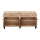 ΚΟΜΟΤΑ-ΜΠΟΥΦΕΣ ALMOND 154 4K2F4V ARTISAN OAK ΧΡΩΜΑ 154x35x78εκ