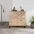 ΚΟΜΟΤΑ-ΜΠΟΥΦΕΣ ALMOND 77 2K3F1V ARTISAN OAK ΧΡΩΜΑ 77x35x78εκ