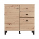 ΚΟΜΟΤΑ-ΜΠΟΥΦΕΣ ALMOND 77 2K3F1V ARTISAN OAK ΧΡΩΜΑ 77x35x78εκ