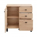 ΚΟΜΟΤΑ-ΜΠΟΥΦΕΣ ALMOND 77 2K3F1V ARTISAN OAK ΧΡΩΜΑ 77x35x78εκ