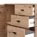 ΚΟΜΟΤΑ-ΜΠΟΥΦΕΣ ALMOND 77 2K3F1V ARTISAN OAK ΧΡΩΜΑ 77x35x78εκ