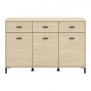 ΚΟΜΟΤΑ-ΜΠΟΥΦΕΣ ARBELA 3K3F3V LIGHT PORT OAK ΧΡΩΜΑ 138x40x90εκ