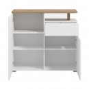 ΚΟΜΟΤΑ-ΜΠΟΥΦΕΣ ATERNO 103 2K1F2V ΛΕΥΚΟ/ARTISAN ΧΡΩΜΑ 103x40x94εκ