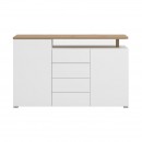 ΚΟΜΟΤΑ-ΜΠΟΥΦΕΣ ATERNO 154 3K4F2V ΛΕΥΚΟ/ARTISAN ΧΡΩΜΑ 154x40x94εκ