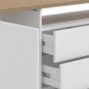 ΚΟΜΟΤΑ-ΜΠΟΥΦΕΣ ATERNO 154 3K4F2V ΛΕΥΚΟ/ARTISAN ΧΡΩΜΑ 154x40x94εκ