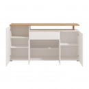 ΚΟΜΟΤΑ-ΜΠΟΥΦΕΣ ATERNO 180 4K1F4V ΛΕΥΚΟ/ARTISAN ΧΡΩΜΑ 180x40x94εκ