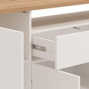 ΚΟΜΟΤΑ-ΜΠΟΥΦΕΣ ATERNO 180 4K1F4V ΛΕΥΚΟ/ARTISAN ΧΡΩΜΑ 180x40x94εκ
