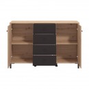 ΚΟΜΟΤΑ-ΜΠΟΥΦΕΣ Avignon 138 3K4F2V ARTISAN OAK-ΜΑΥΡΟ ΧΡΩΜΑ 139x40x90εκ