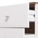 ΚΟΜΟΤΑ-ΜΠΟΥΦΕΣ BURGUNDY 3K3F ΛΕΥΚΟ-FLAGSTAFF OAK-ΛΕΥΚΟ HIGH GLOSS FOIL 162x40x85εκ s.p.k