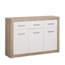 ΚΟΜΟΤΑ-ΜΠΟΥΦΕΣ Etna 3K3F Grey Oak - Λευκή Λάκκα 133x35x90.5εκ