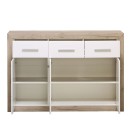 ΚΟΜΟΤΑ-ΜΠΟΥΦΕΣ Etna 3K3F Grey Oak - Λευκή Λάκκα 133x35x90.5εκ