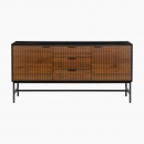 ΚΟΜΟΤΑ-ΜΠΟΥΦΕΣ Fylliana FL2405 ΜΑΥΡΟ-ΚΑΦΕ ΧΡΩΜΑ  150x40x75εκ