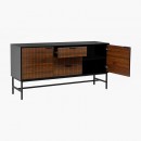 ΚΟΜΟΤΑ-ΜΠΟΥΦΕΣ Fylliana FL2405 ΜΑΥΡΟ-ΚΑΦΕ ΧΡΩΜΑ  150x40x75εκ