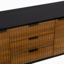 ΚΟΜΟΤΑ-ΜΠΟΥΦΕΣ Fylliana FL2405 ΜΑΥΡΟ-ΚΑΦΕ ΧΡΩΜΑ  150x40x75εκ