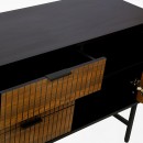 ΚΟΜΟΤΑ-ΜΠΟΥΦΕΣ Fylliana FL2405 ΜΑΥΡΟ-ΚΑΦΕ ΧΡΩΜΑ  150x40x75εκ
